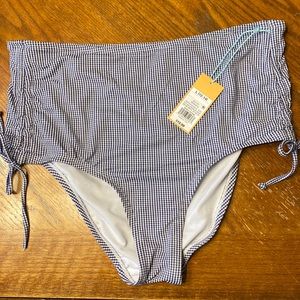 High waisted swim bottoms